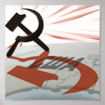 "США" kommunistisches Amerika Posterdruck