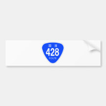 国道428号線ー国道標識 バンパーステッカー
