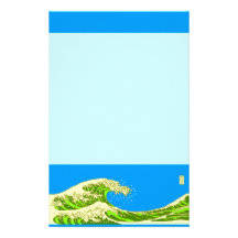 浮世絵風煎茶 stationery パーソナライズレター用品