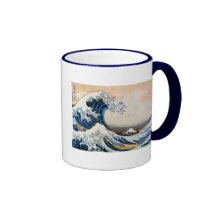 神奈川沖浪裏, 北斎 große Welle, Hokusai Kaffee Tasse