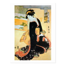 黒い着物の女, 豊国 Frau des schwarzen Kimonos, Toyokuni Postkarten