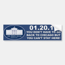 01/20/13 - Sie können nicht hier bleiben Auto Sticker