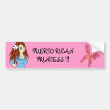 079, 206, PUERTORIKANISCHE PRINZESSIN!!! AUTO STICKER