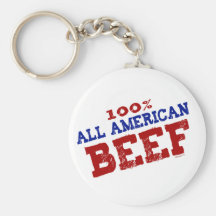 100% alles Ameican Rindfleisch Keychains Schlüsselband