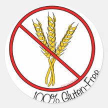 "100% Gluten-Freie" Aufkleber