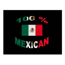 100% Mexikaner Postkarte