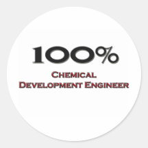100 Prozent-chemischer Entwicklungs-Ingenieur Stickers