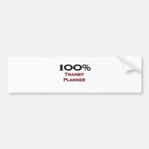 100 Prozent-Durchfahrt-Planer Autosticker