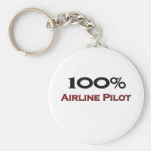 100 Prozent-Fluglinien-Pilot Schlüsselanhänger