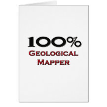 100 Prozent-geologischer Kartograph Grußkarte