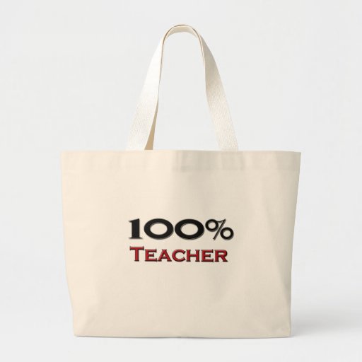100 Prozent-Lehrer Leinentasche
