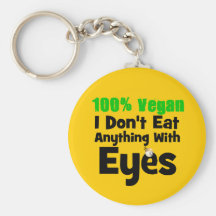 100 Prozent vegan esse ich nichts mit Augen Schlüsselband