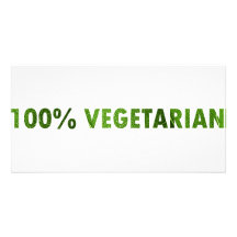 100 PROZENT-VEGETARIER BILD KARTE