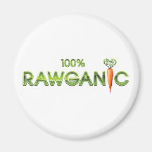 100% Rawganic rohe Nahrung - Karotte Kühlschrankmagnet