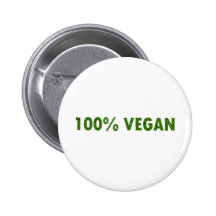 100% vegan anstecknadelbutton
