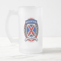 10. Gebirgsabteilungs-Bier-Aufkleber Tee Haferl