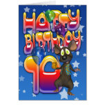 10. Geburtstags-Karte, alles Gute zum Geburtstag
