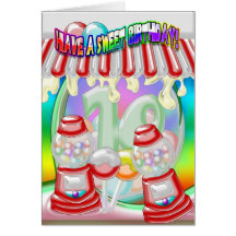 10. Geburtstags-Karte - süßer Geburtstag - Gumball