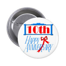 10. Hochzeitstag-Geschenke Buttons