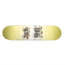 10 Stück-Trommel-Ausrüstung: Modell 3D: Kundenspez Individuelles Skateboard