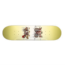 10 Stück-Trommel-Ausrüstung: Modell 3D: Kundenspez Personalisiertes Deck