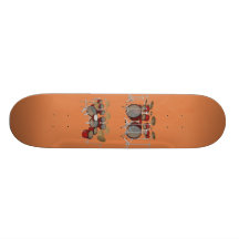 10 Stück-Trommel-Ausrüstung: Modell 3D: Kundenspez Skate Board