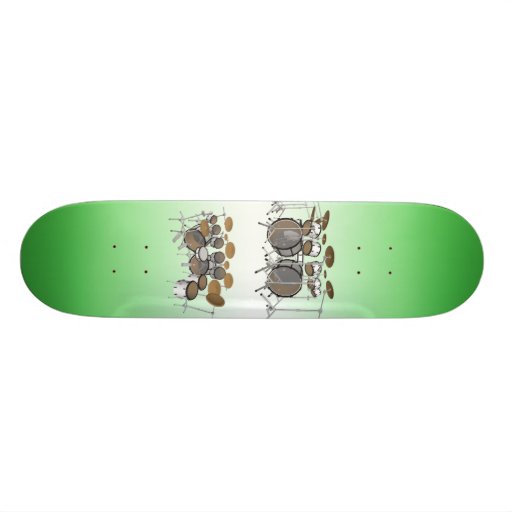 10 Stück-Trommel-Ausrüstung: Modell 3D: Kundenspez Skateboard Brett