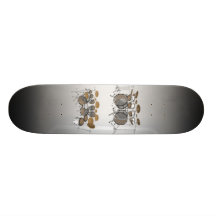 10 Stück-Trommel-Ausrüstung: Modell 3D: Kundenspez Skateboard Deck