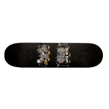 10 Stück-Trommel-Ausrüstung: Modell 3D: Kundenspez Skateboard Bretter