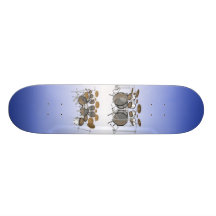 10 Stück-Trommel-Ausrüstung: Modell 3D: Kundenspez Personalisiertes Skateboard
