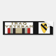 10x10_1stCav-Logo_V01, der Irak-Kriegsveteran Autosticker