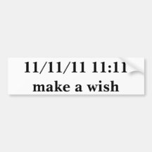 11/11/11 11:11 AUTO AUFKLEBER