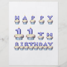 11 Jahre alt Flyer Druck