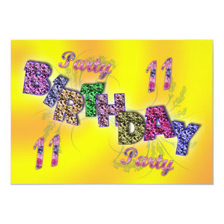 11 Geburtstag Einladungen Zazzle.de