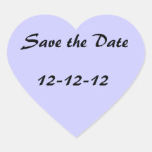 12-12-12 Save the Date Sticker