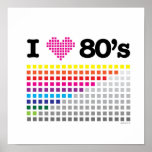 12X12 I Liebe-80er Plakat
