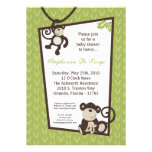 12x18 Affe-Zeit-Zoo-Tierbaby-Duschen-Einladung