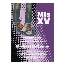 12x18 Grunge-Turnschuh Quinceanera Geburtstags-Ein