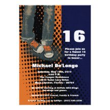 12x18 Grunge-Turnschuhe sechzehn Geburtstags-Einla