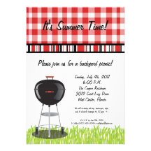 12x18 Picknick-Sommer-Grill-Party Einladung