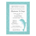 12x18 tropische Ozean-Delphin-Baby-Duschen-Einladu