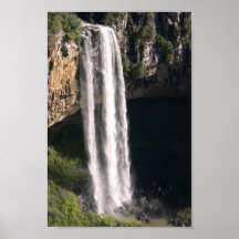 130M fällt bei Caracol, Brasilien, Fall-Wasserfall Posterdruck