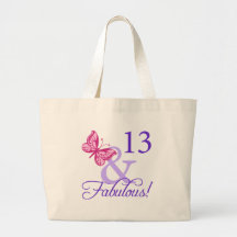 13 und fabelhafter Geburtstag Leinentasche