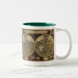 1595 Vintage Weltkarte durch Jodocus Hondius Kaffee Tasse