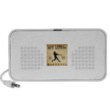 1898 neuer London Connecticut Baseball iPhone Lautsprecher
