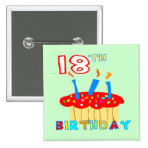 18. Geburtstag Button