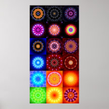 18 Mandalas Posterdruck