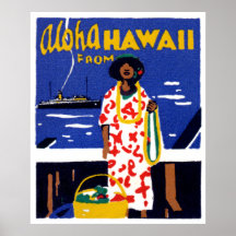1920 Aloha von Hawaii Posterdrucke