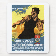 1920 Italiener-Gymnastik-Plakat Mousepads