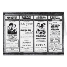 1921 Vintage Zeitungsfilm-Anzeigenkarte Bebe Danie